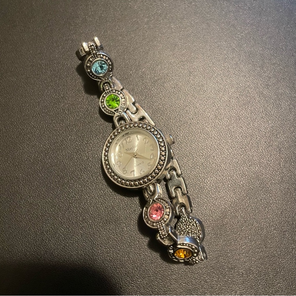 Women’s Mayfair Silver Gemstone Watch